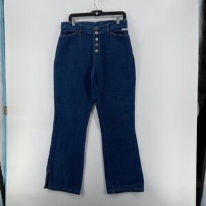 Express Jeans Women's Size 12 Vintage Front Full Button High Rise Y2K